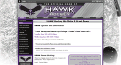 Desktop Screenshot of hawkhockey.net