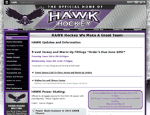 Tablet Screenshot of hawkhockey.net